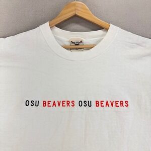 VTG OSU Oregon State Beavers T-Shirt‎ Mens XL White Oarsman Tee College USA made